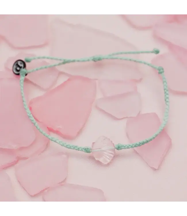 Pura Vida Sea Through You Shell Charm Brc Pink WINF Adult One Size