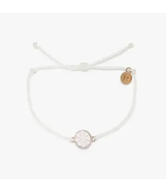 PURA VIDA Cameo Rose Gold Bracelet : White : Adult One Size