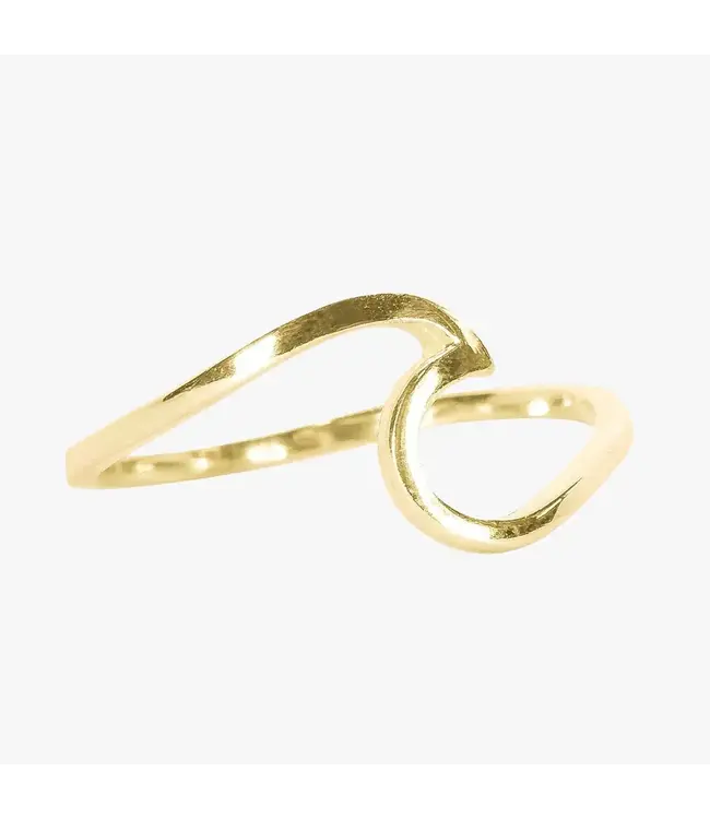 Pura Vida Wave Ring GOLD Size 8