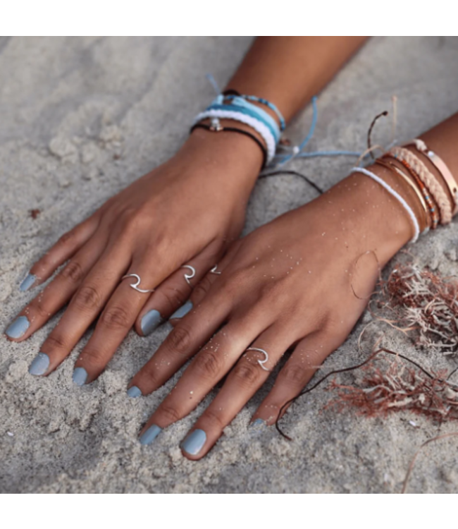 Pura Vida Wave Ring SILVER Size 7