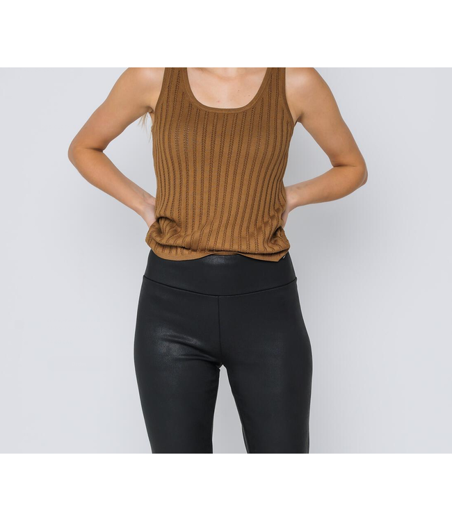 Orb ORB AUDREY-FAUX LEATHER ANKLE PANT43-1301