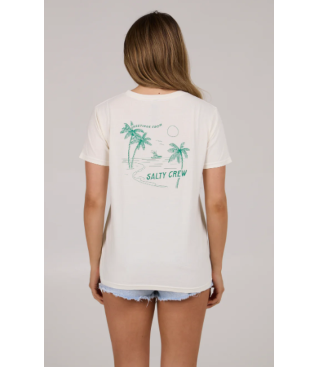 Salty Crew SALTY CREW T-SHIRT GREETINGS B.F TEE FEMME (20035807W)
