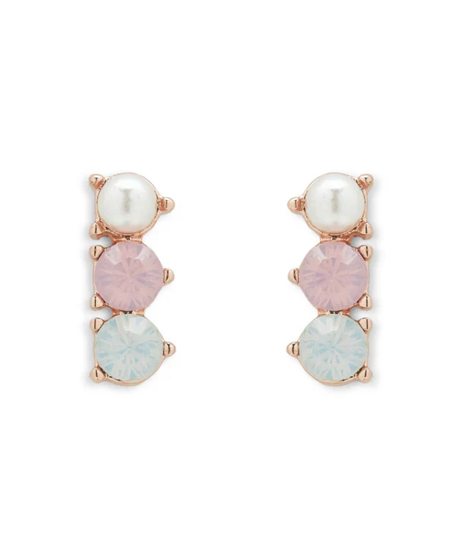 Pura Vida PURA VIDA BOUCLE D'OREILLE 3-STONE DROP STUD (38152)