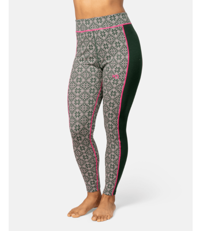 Kari Traa KARI TRAA COMBINE TAILLE HAUTE ROSE MERINO (622873)