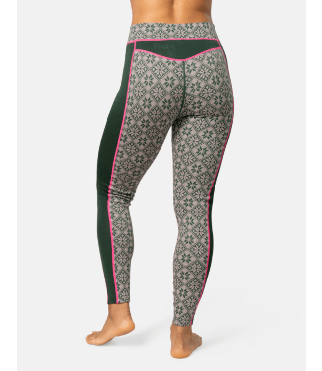 Kari Traa KARI TRAA COMBINE TAILLE HAUTE ROSE MERINO (622873)