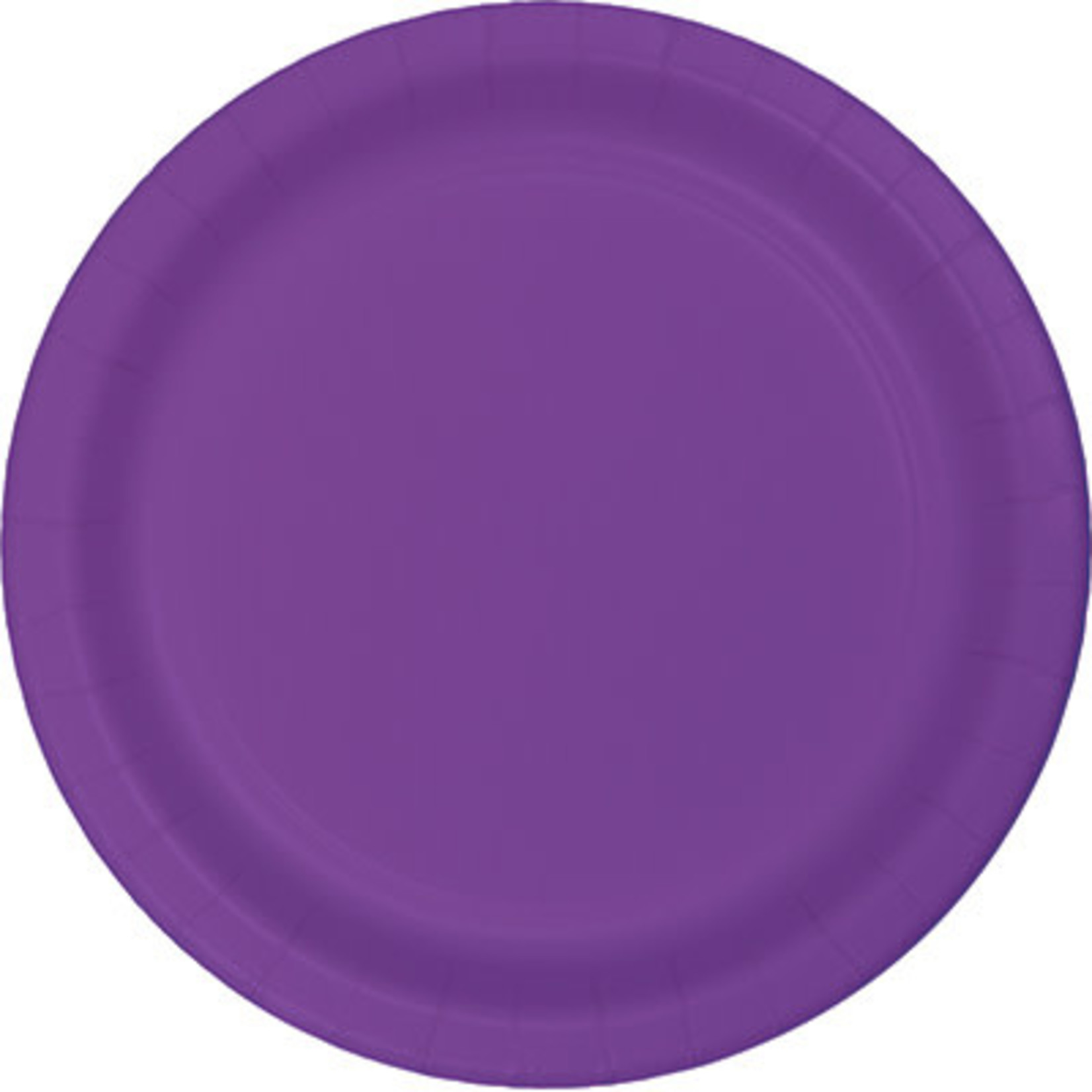 Touch of Color 10" Amethyst Purple Paper Banquet Plates - 24ct.