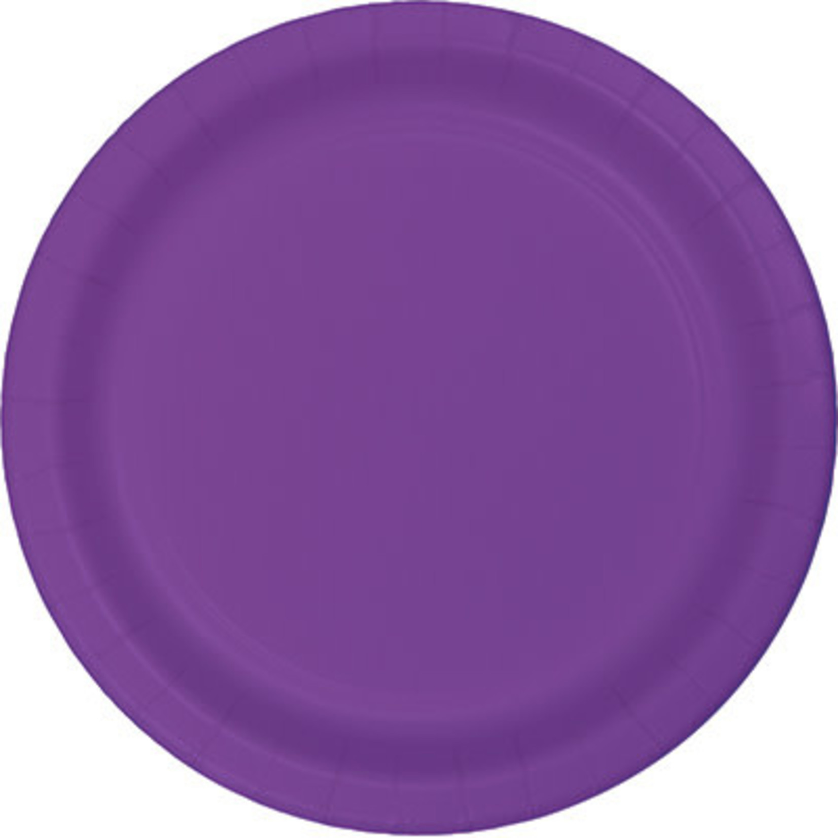 Touch of Color 10" Amethyst Purple Paper Dinner Plates - 24ct.