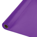 Touch of Color 100' Amethyst Purple Plastic Tablecover Roll
