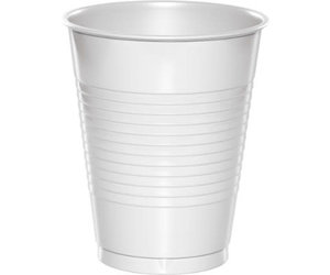 White 16 oz Plastic Cups