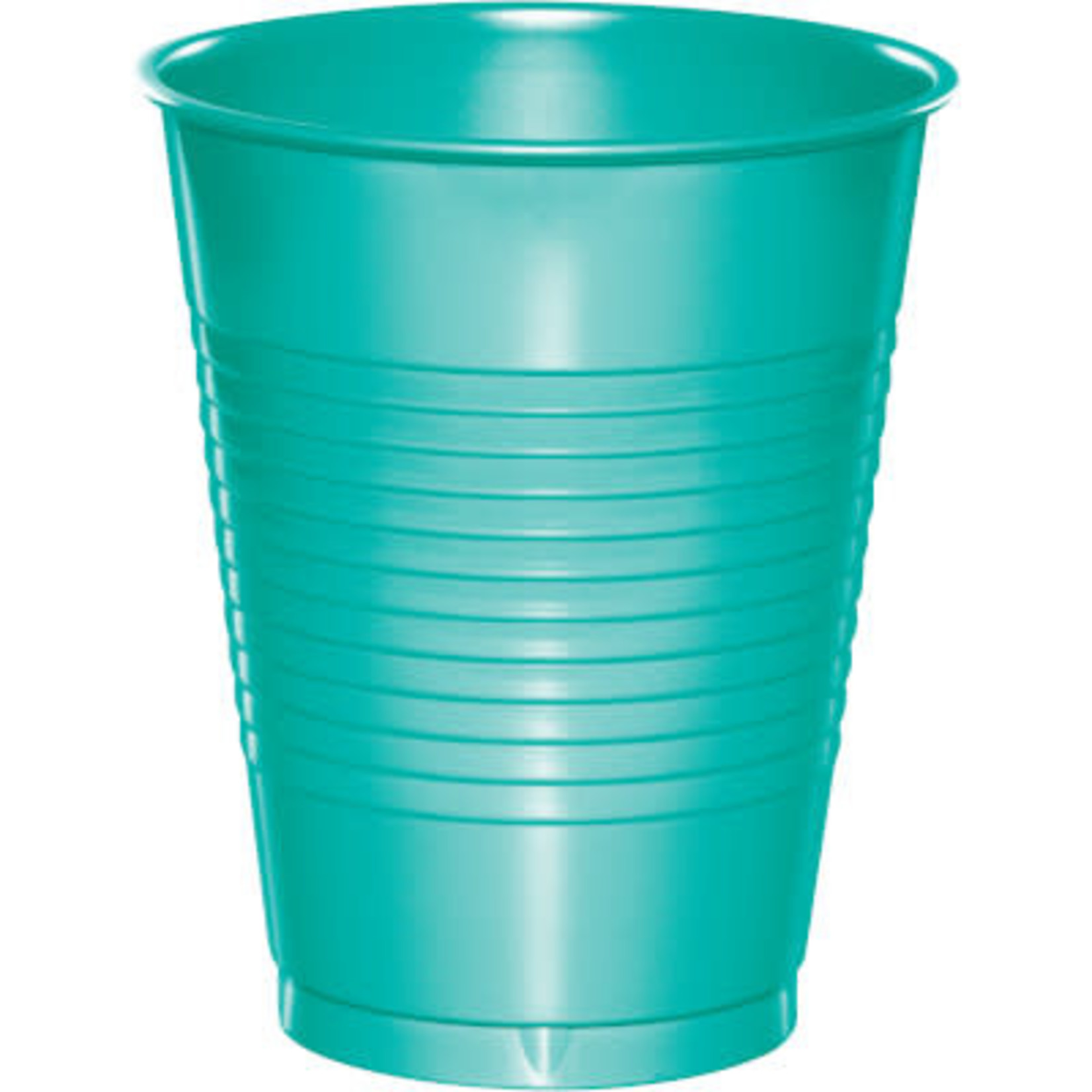 Touch of Color 16oz. Teal Lagoon Plastic Cups - 20ct.