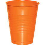 Touch of Color 16oz. Sunkissed Orange Plastic Cups - 20ct.