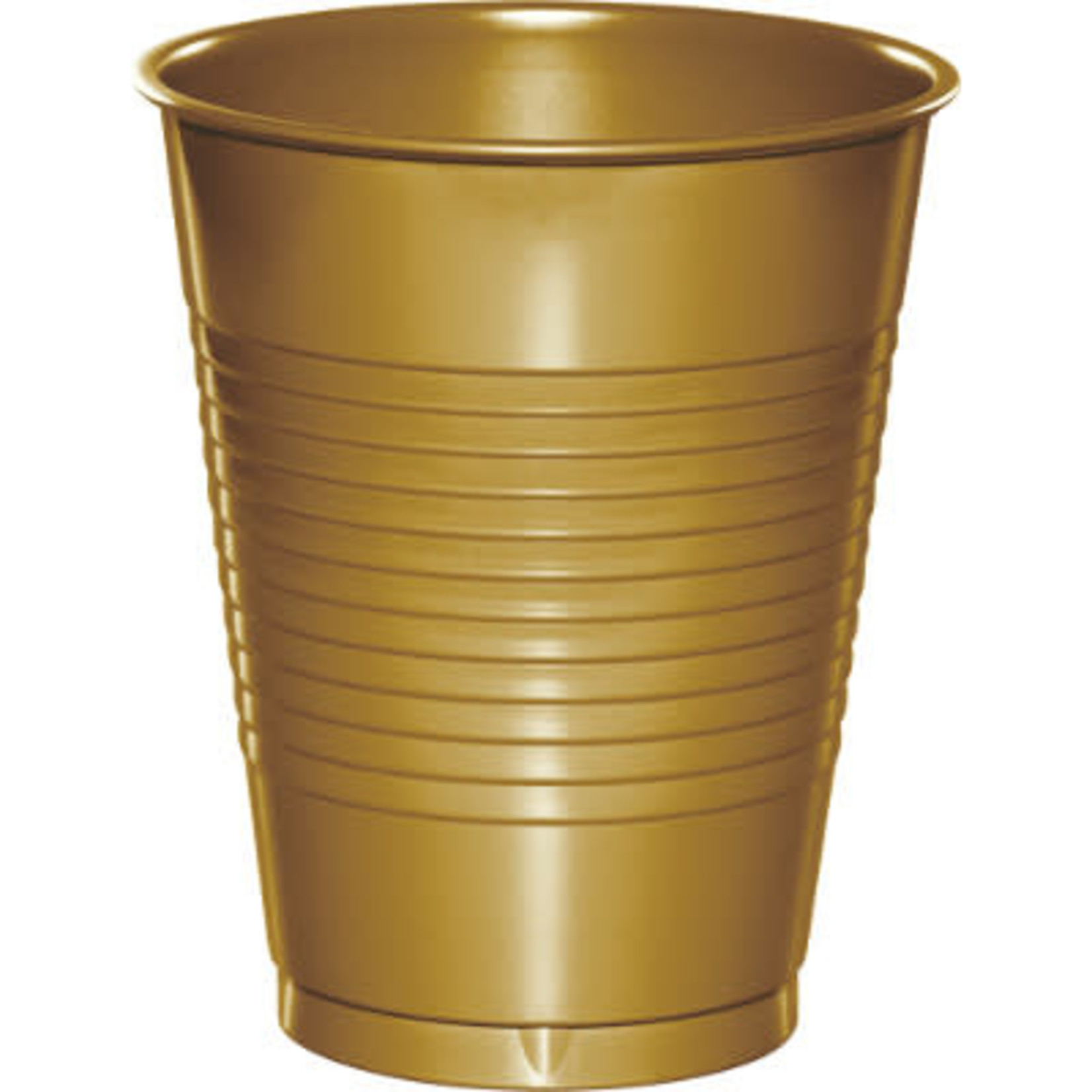 Touch of Color 16oz. Glittering Gold Plastic Cups - 20ct.