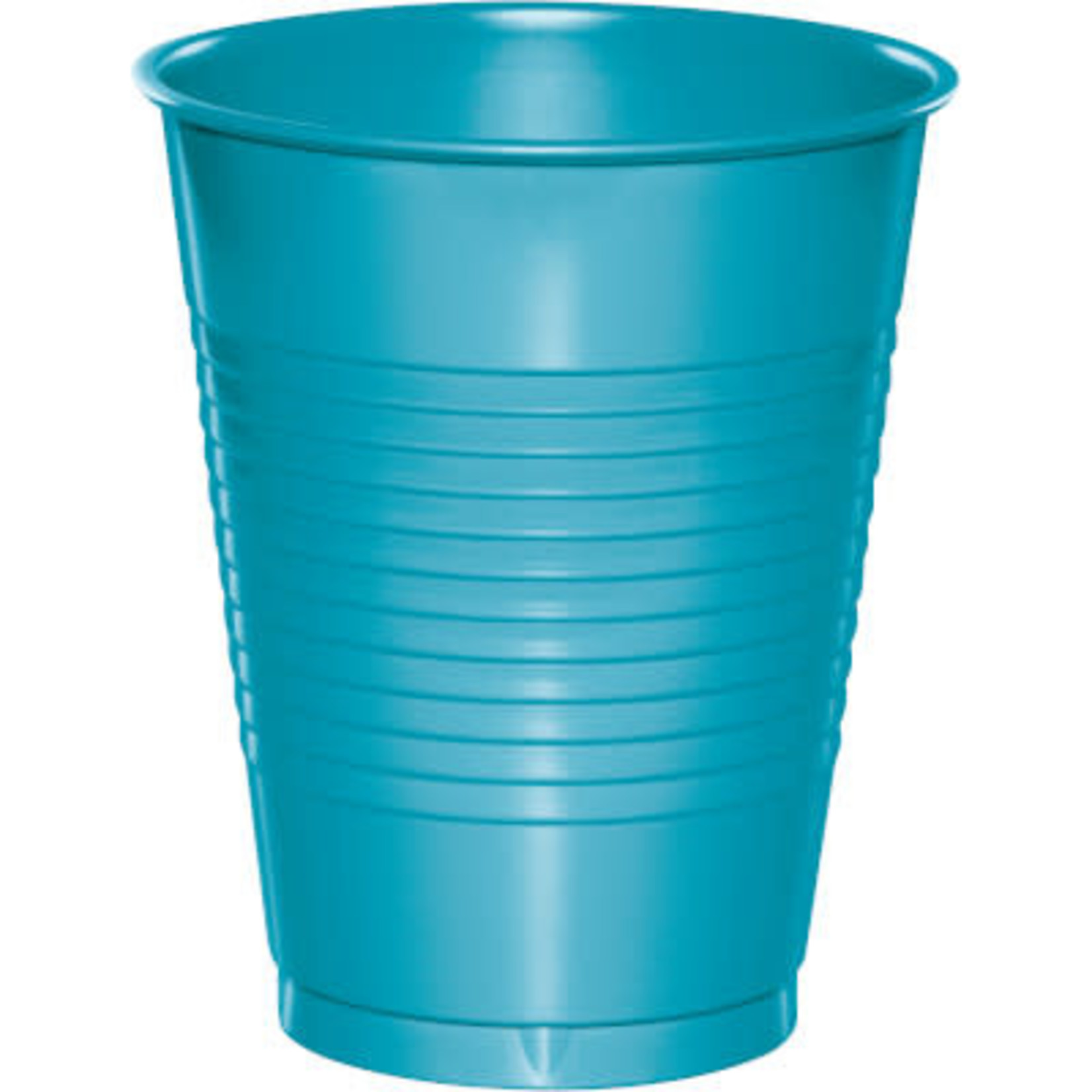Touch of Color 16oz. Bermuda Blue Plastic Cups - 20ct.