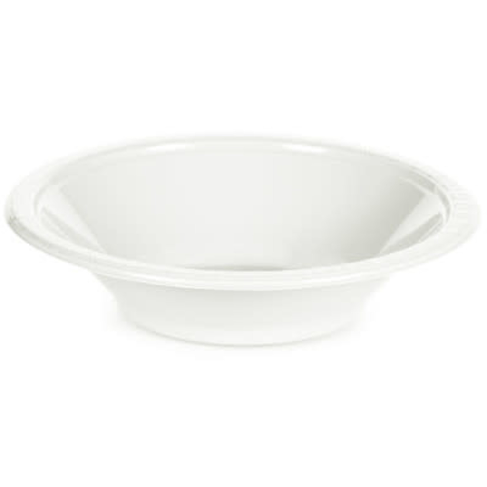 Touch of Color 12oz. White Plastic Bowls - 20ct.