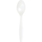 Touch of Color White Premium Plastic Spoons - 24ct.