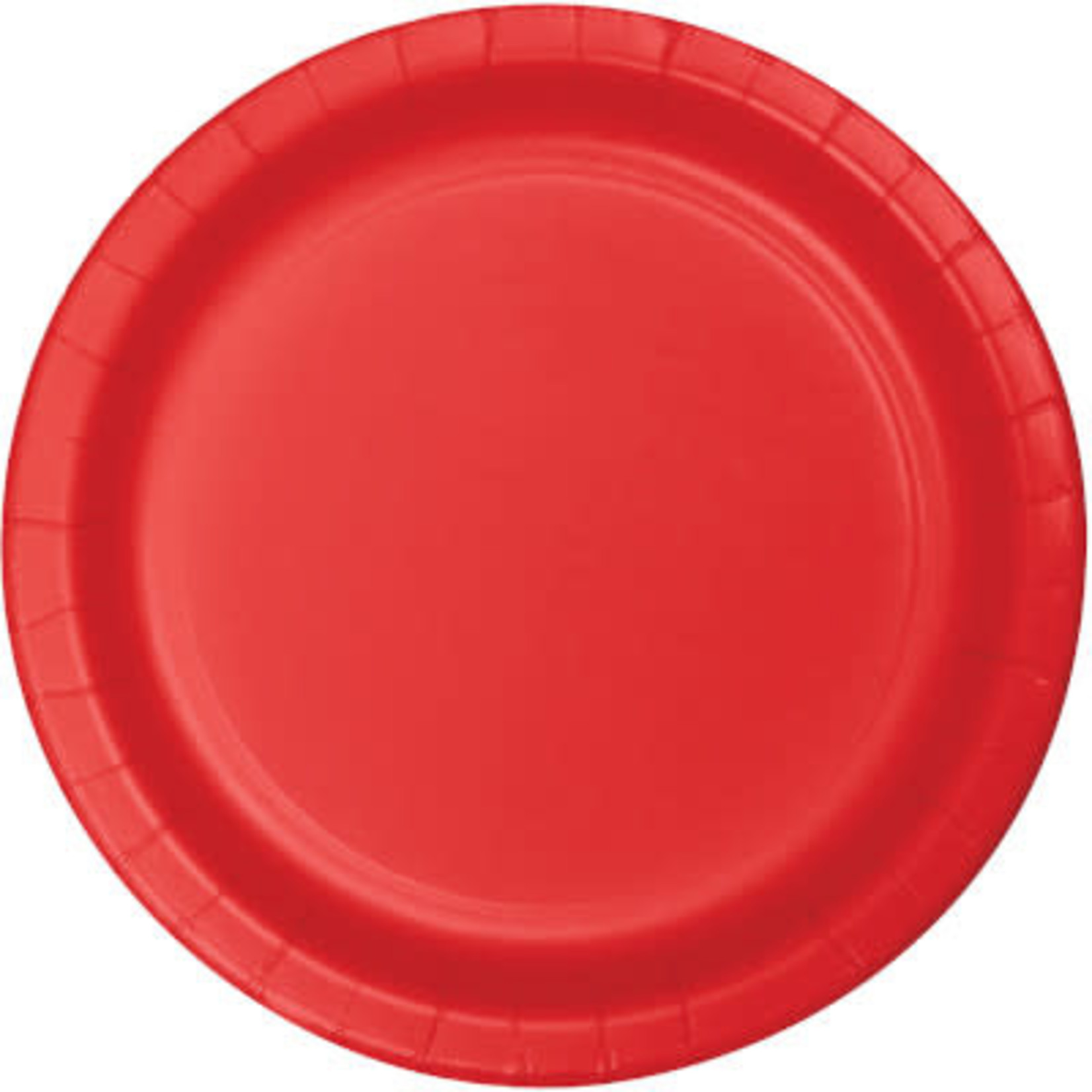 Touch of Color 10" Classic Red Paper Banquet Plates - 24ct.