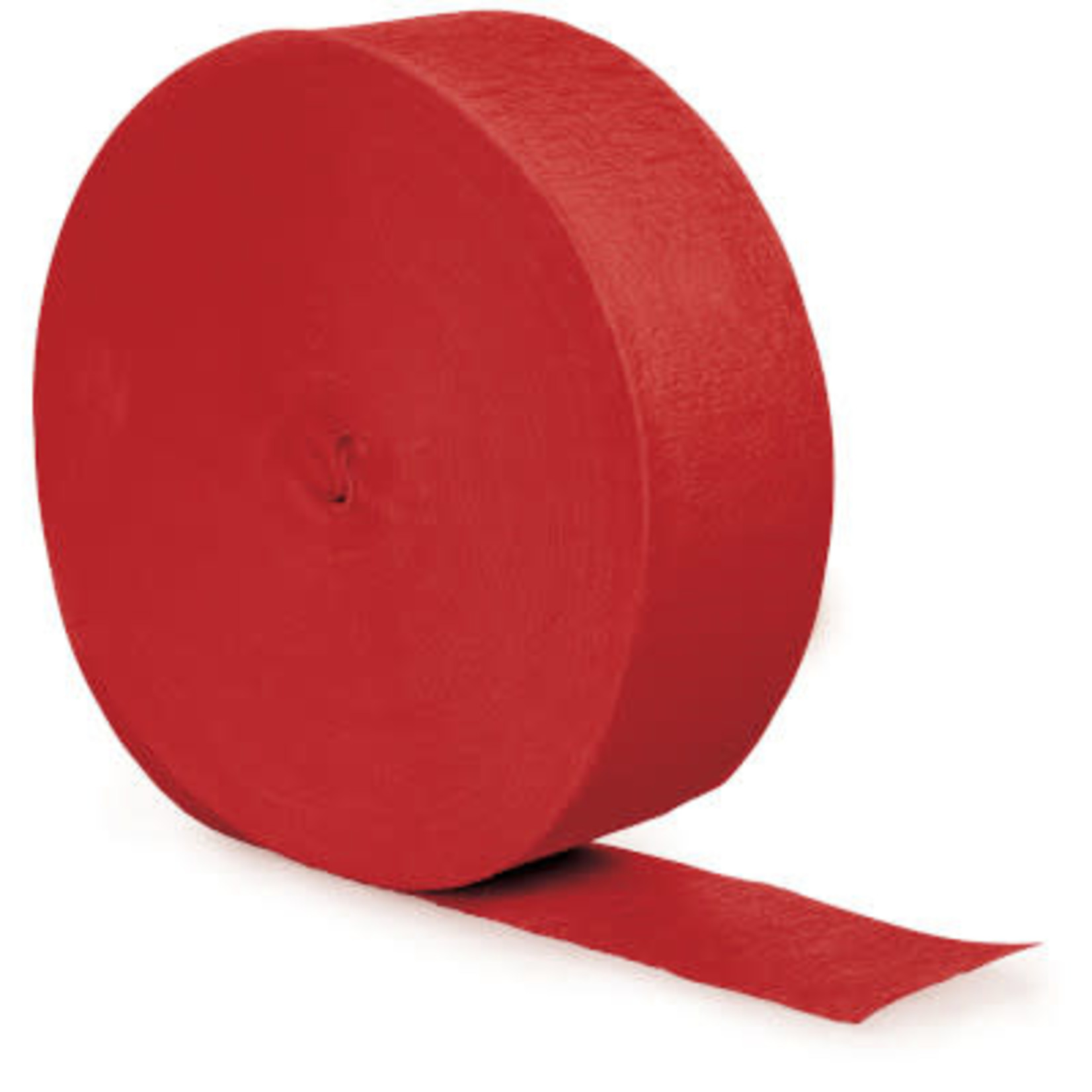 Touch of Color 500' Classic Red Crepe Paper Streamer