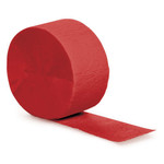 Touch of Color 81' Classic Red Crepe Paper Streamer