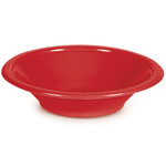 Touch of Color 12oz. Classic Red Plastic Bowls - 20ct.