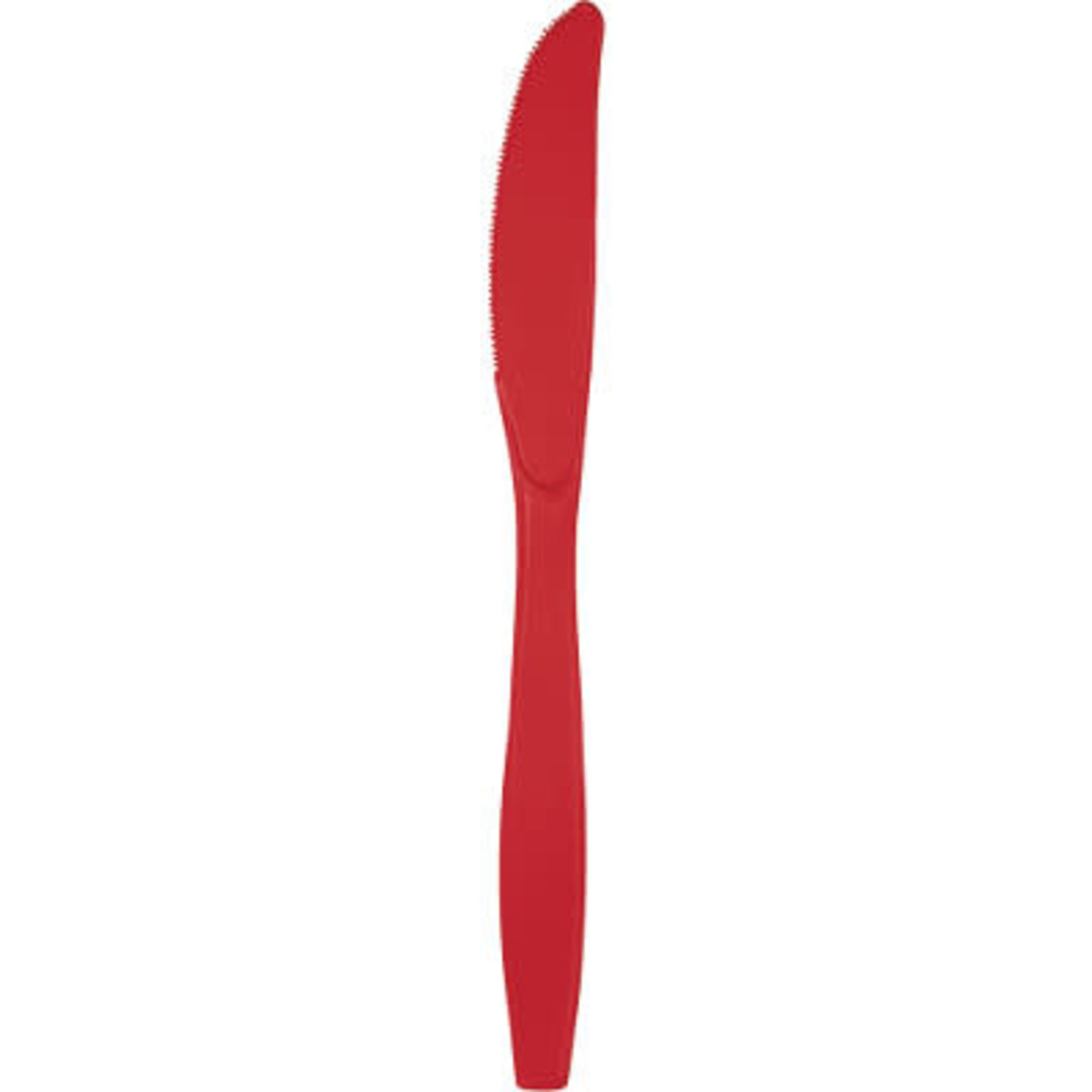 Touch of Color Classic Red Premium Plastic Knives - 24ct.