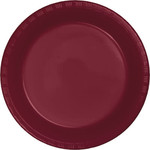 Touch of Color 7" Burgundy Plastic Plates - 20ct.