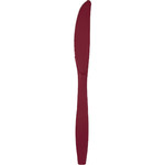 Touch of Color BURGUNDY RED PLASTIC KNIVES