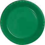 Touch of Color 7" Emerald Green Plastic Plates - 20ct.