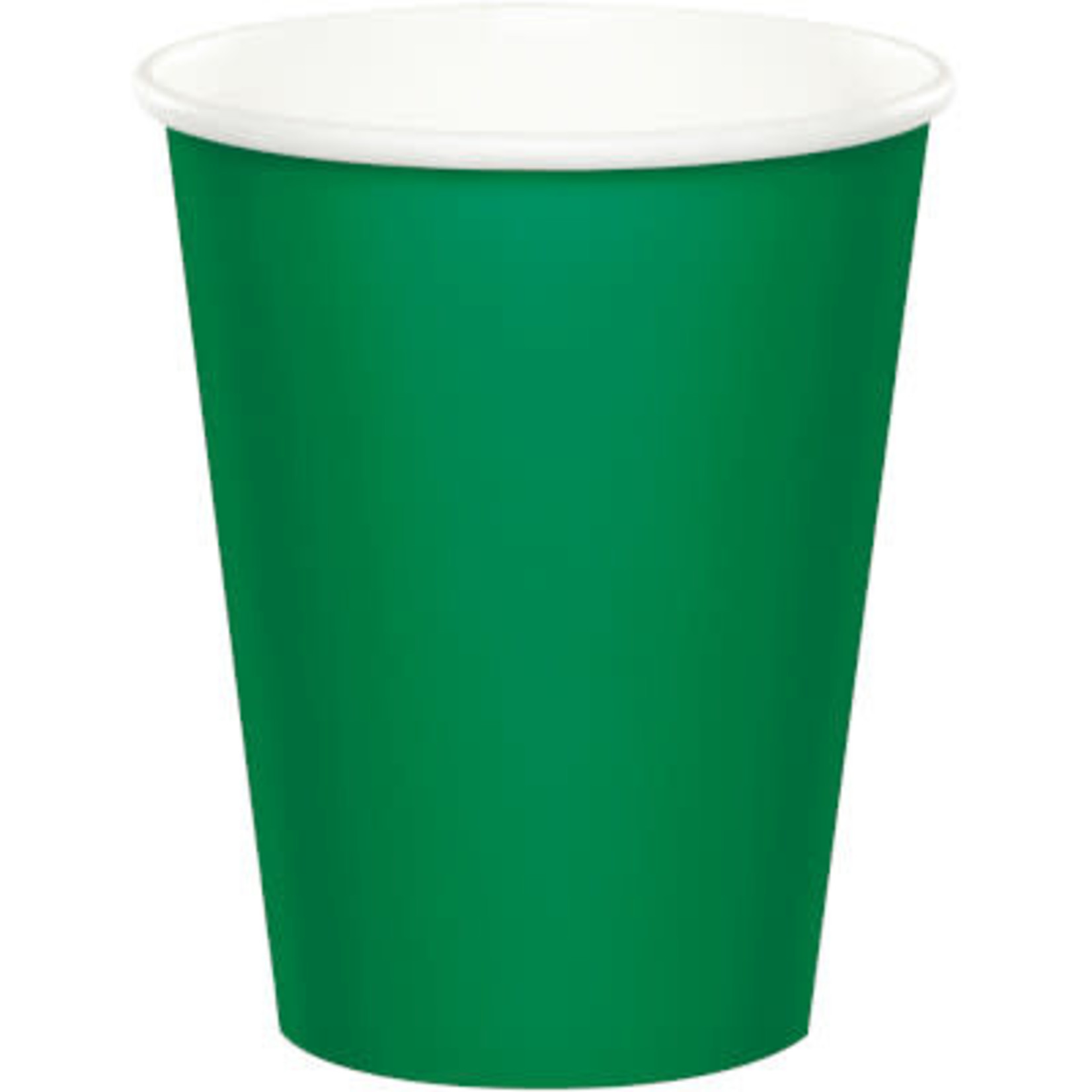 Touch of Color 9oz. Emerald Green Hot/Cold Paper Cups - 24ct.