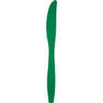 Touch of Color Emerald Green Premium Plastic Knives - 24ct.