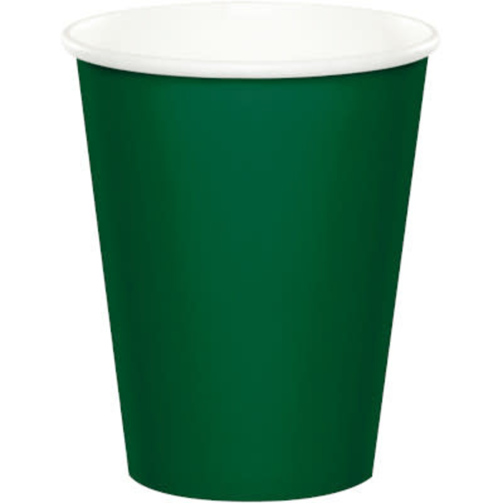 Touch of Color 9oz. Hunter Green Paper Cups - 24ct.