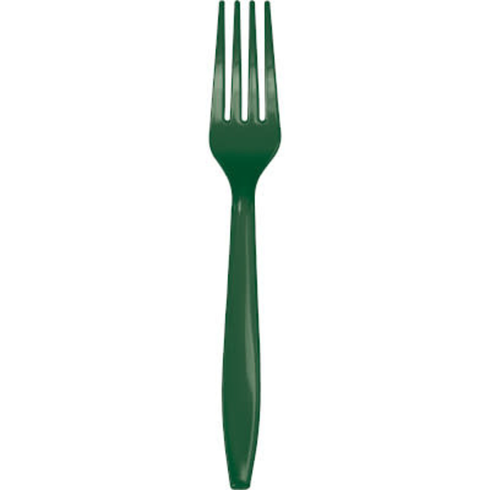 Touch of Color Hunter Green Premium Plastic Forks - 24ct.