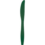 Touch of Color Hunter Green Premium Plastic Knives - 24ct.