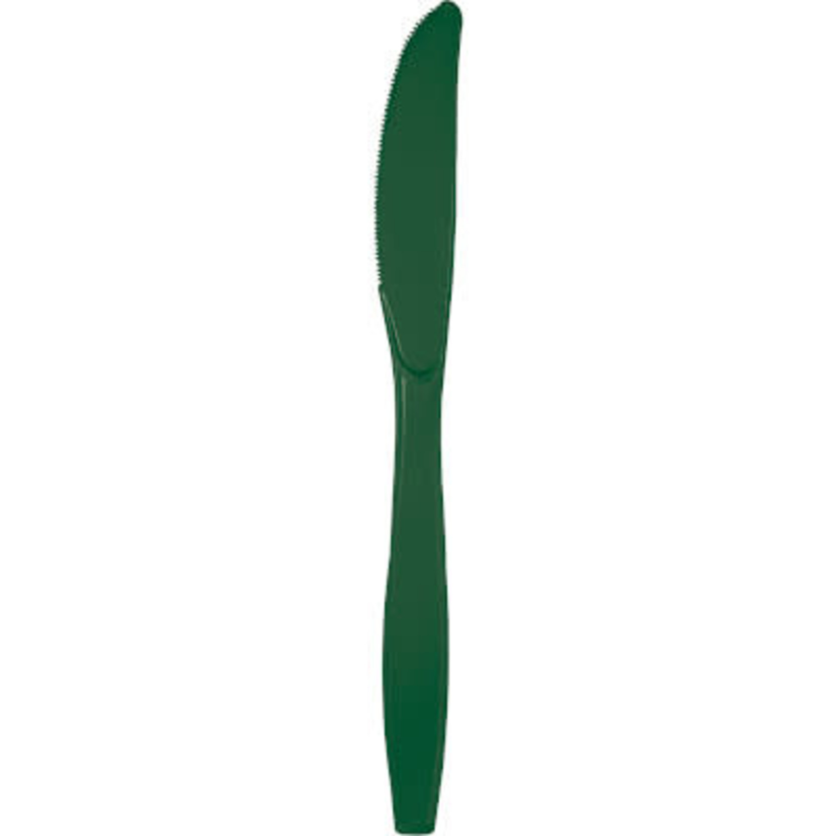 Touch of Color Hunter Green Premium Plastic Knives - 24ct.