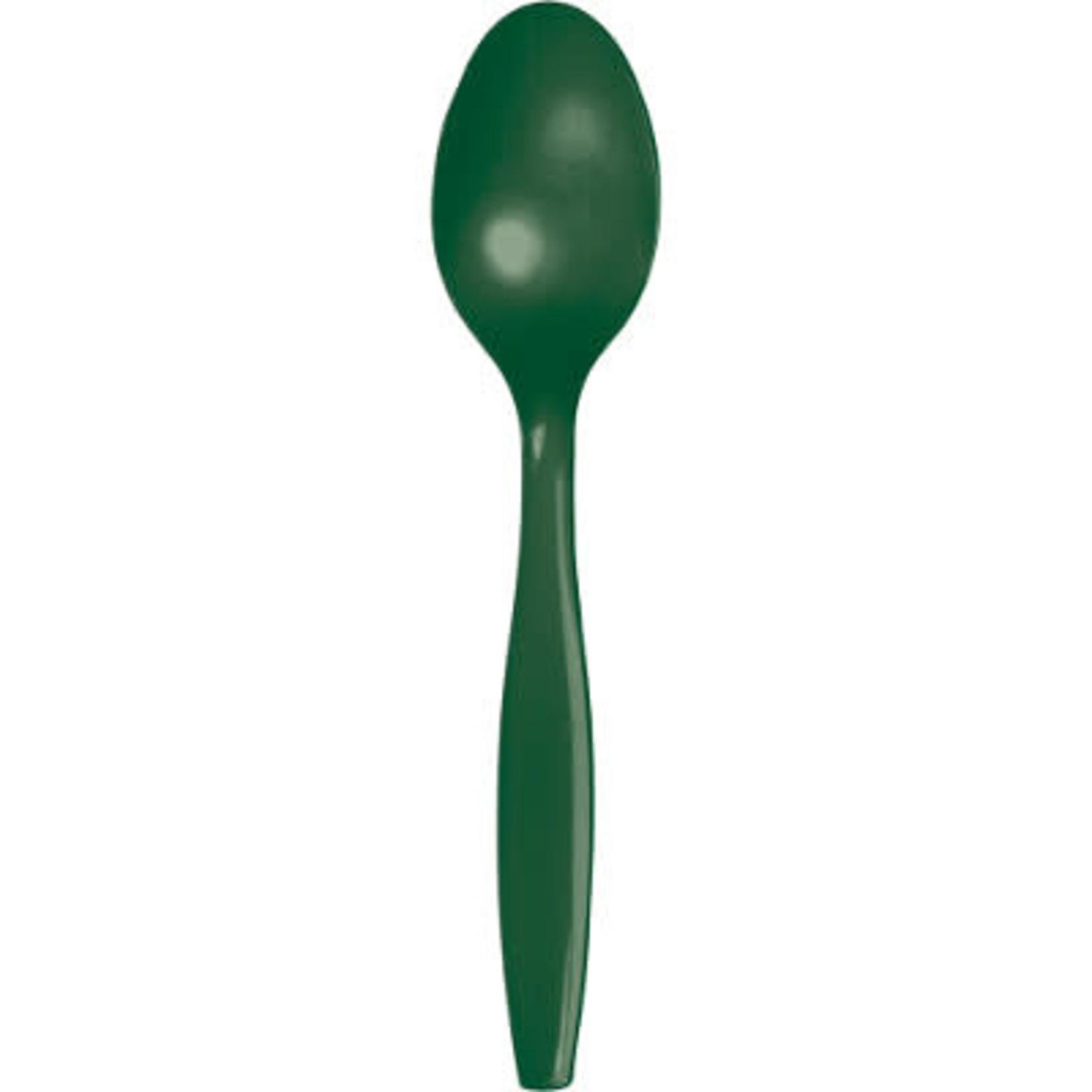 Touch of Color Hunter Green Premium Plastic Spoons - 24ct.