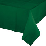 Touch of Color Hunter Green Plastic-Lined Rectangle Tablecover - 54" x 108"