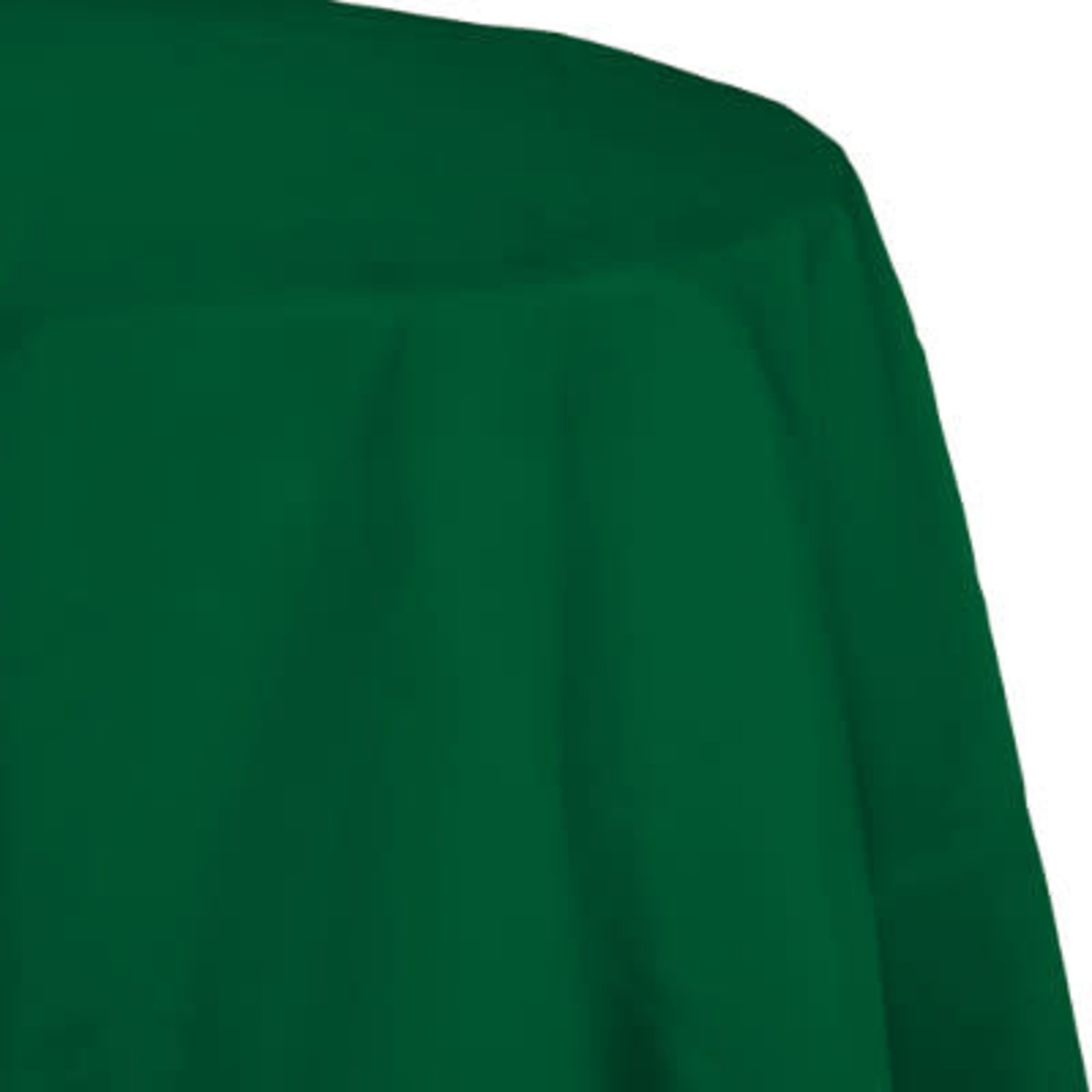 Touch of Color 82" Hunter Green Plastic-Lined Round Tablecover