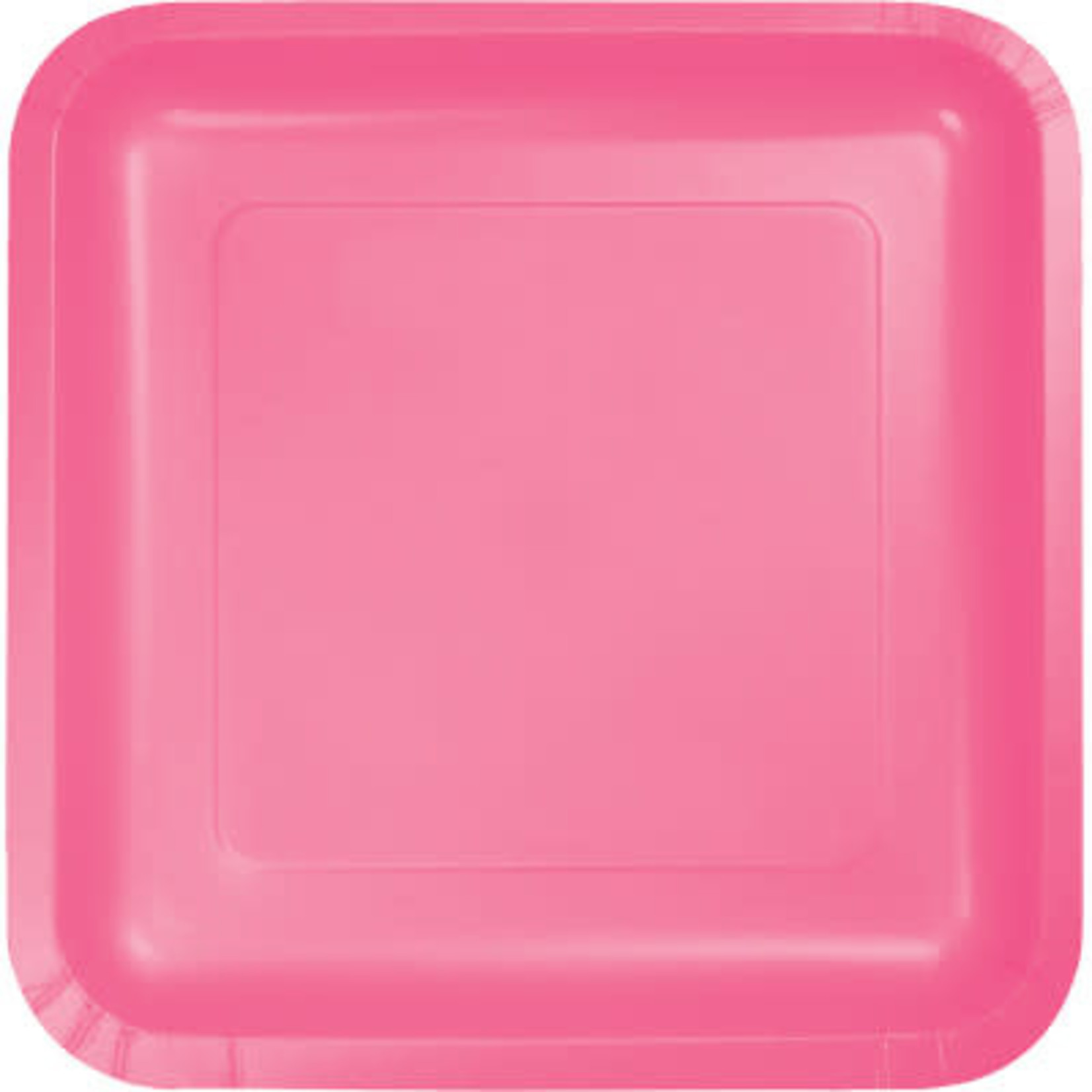 Touch of Color 9" Candy Pink Square Paper Pinks - 18ct.
