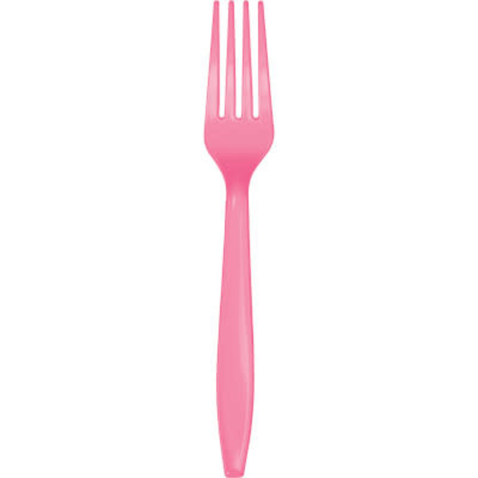 Touch of Color Candy Pink Premium Plastic Forks - 24ct.
