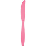 Touch of Color Candy Pink Premium Plastic Knives - 24ct.