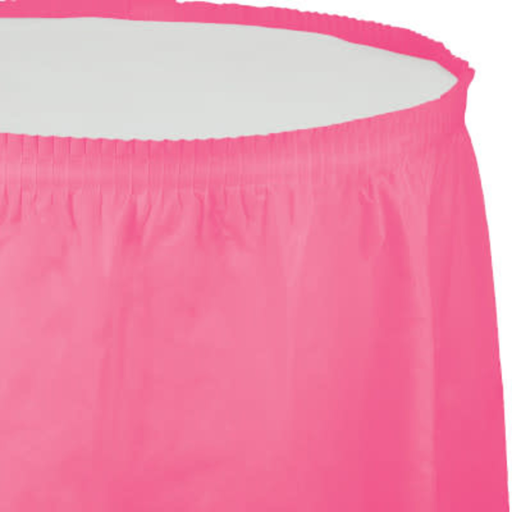 Touch of Color 14' Candy Pink Tableskirt - 1ct.