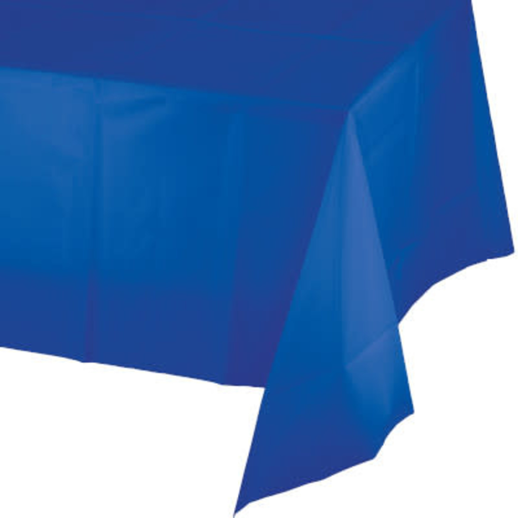 Touch of Color Cobalt Blue Plastic Rectangle Tablecover - 54" x 108"