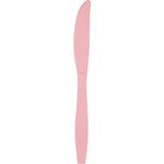 Touch of Color Classic Pink Premium Plastic Knives - 24ct.