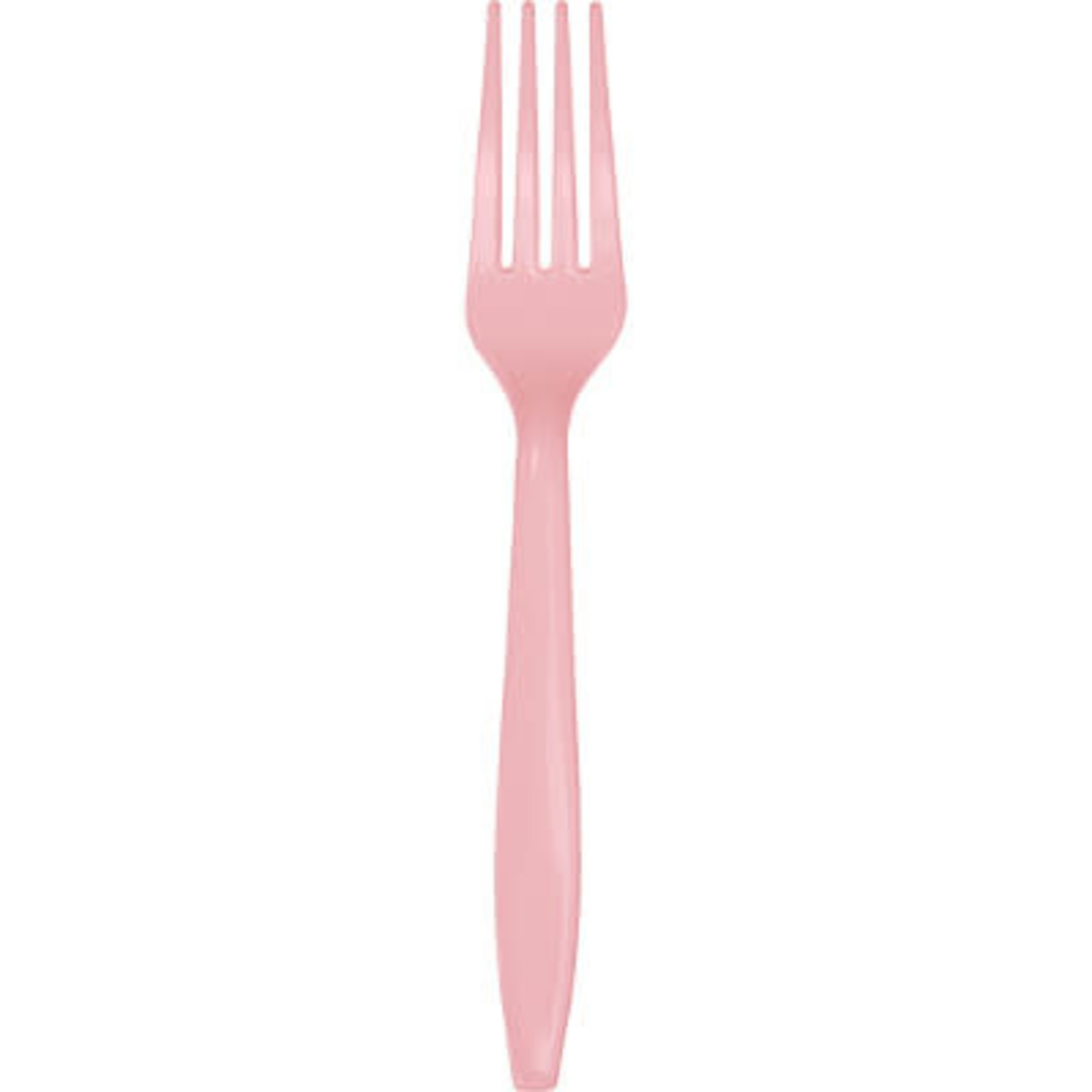 Touch of Color Classic Pink Premium Plastic Forks - 24ct.