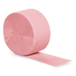 Touch of Color 81' Classic Pink Crepe Paper Streamer