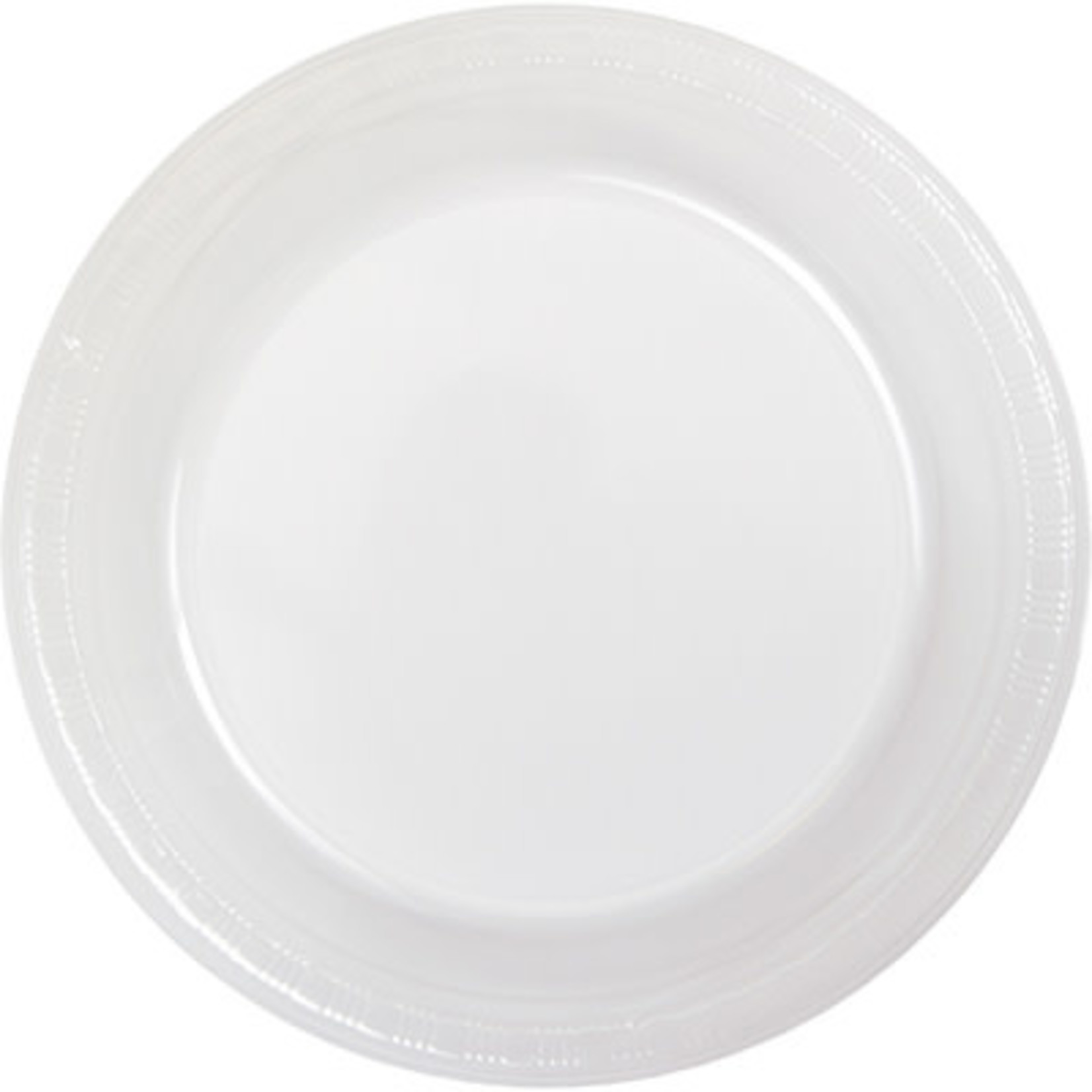 Touch of Color 10" Clear Plastic Banquet Plates - 20ct.