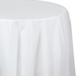 Touch of Color 82" Clear Round Plastic Tablecover - 1ct.