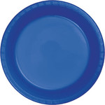 Touch of Color 7" Cobalt Blue Plastic Plates - 20ct.