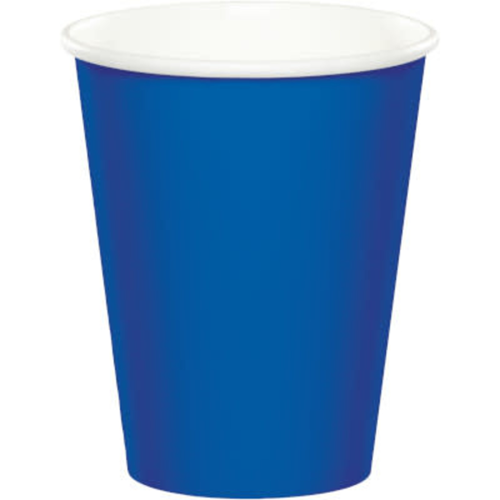 Touch of Color 9oz. Cobalt Blue Hot/Cold Paper Cups - 24ct.