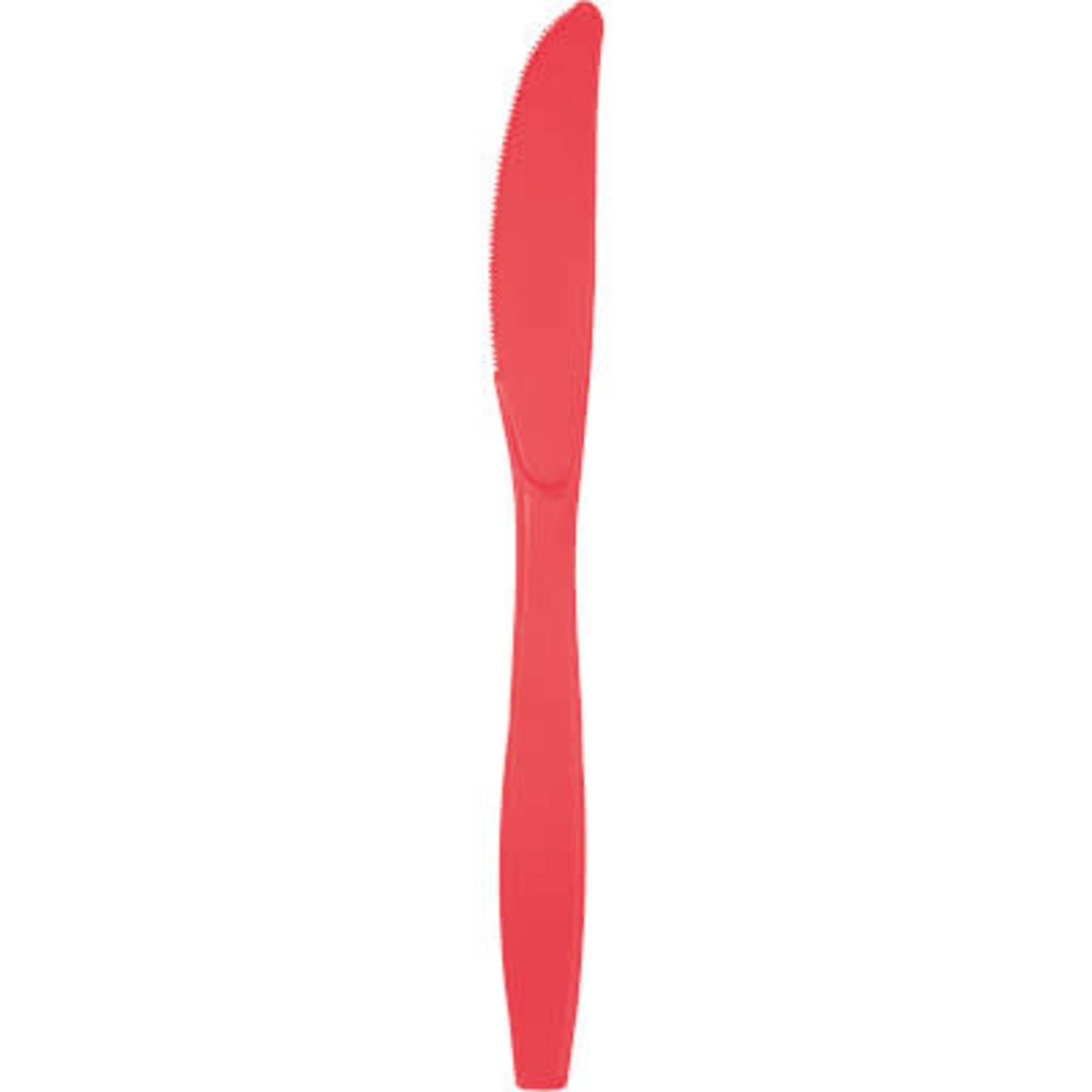 Touch of Color Coral Premium Plastic Knives - 24ct.