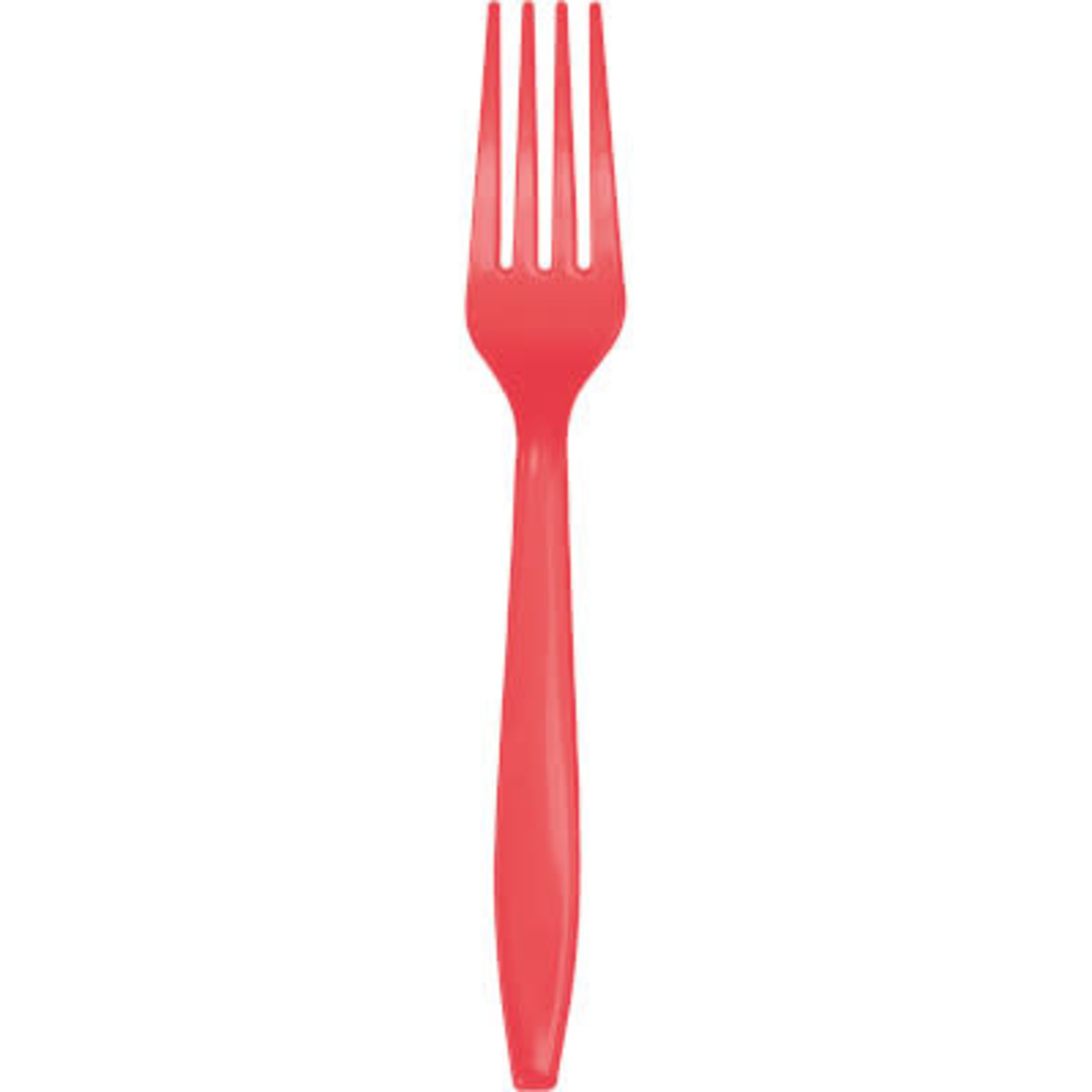 Touch of Color Coral Premium Plastic Forks - 24ct.